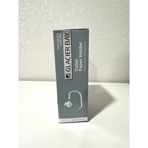 Glacier Bay Silver Toilet Paper Holder NEW - Picture 5 of 8